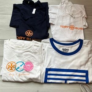 Tory Burch Promotional Shirts - RARE Lot of 4 Size XL